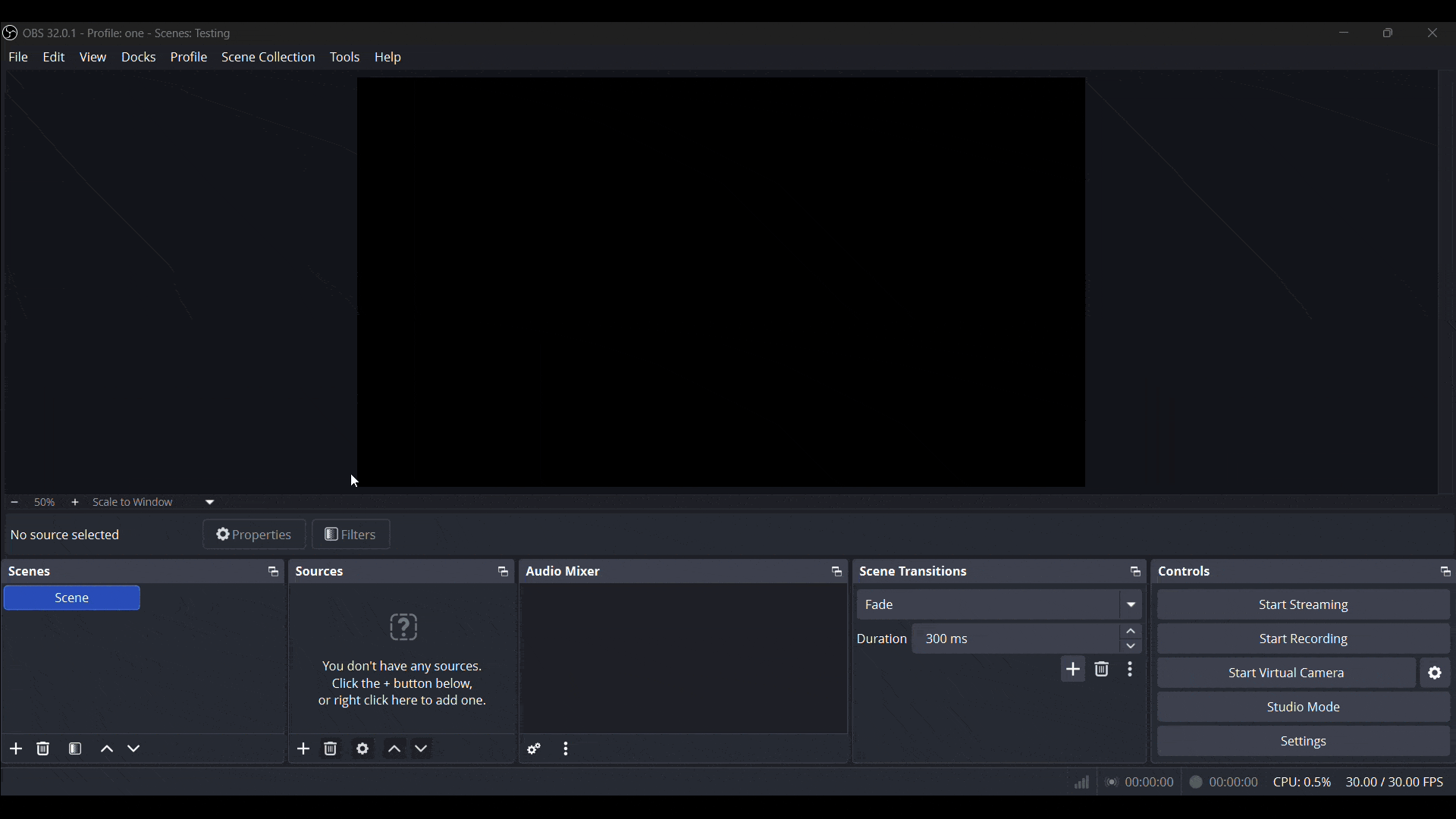 Animated GIF of opening the settings page